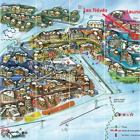 Neves - Location: Pour 4 Personnes Dans Un Quartier Anime Apartman Val Thorens